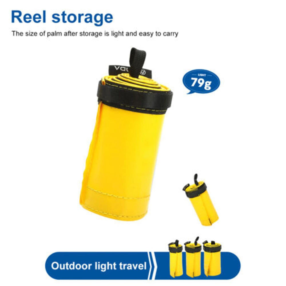 DoMyfit compact rope sleeve ready to mount on racks for quick access