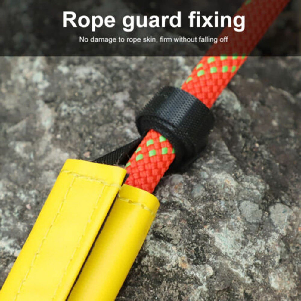 DoMyfit rock climbing rope sleeve protects gear during fast descents