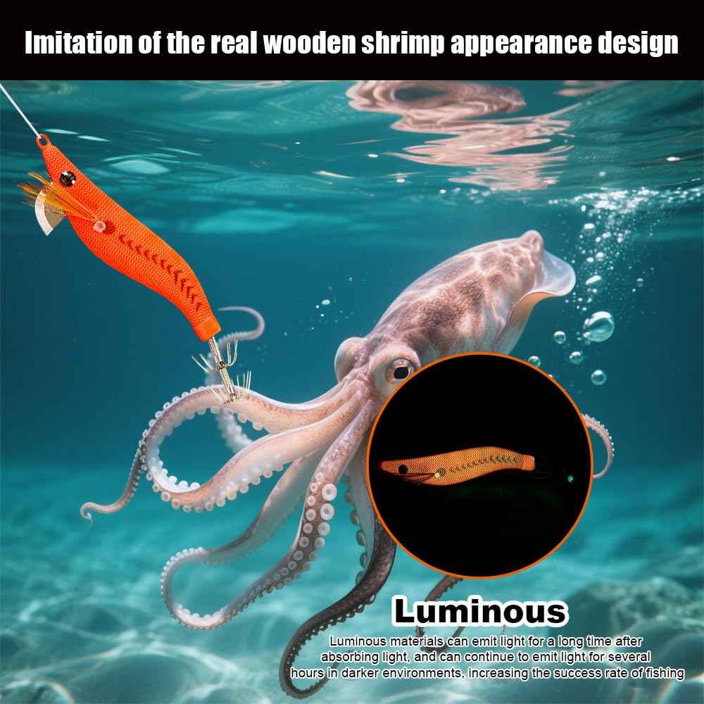 Packaging: 1 x Luminous Shrimp Lure with color variation notes