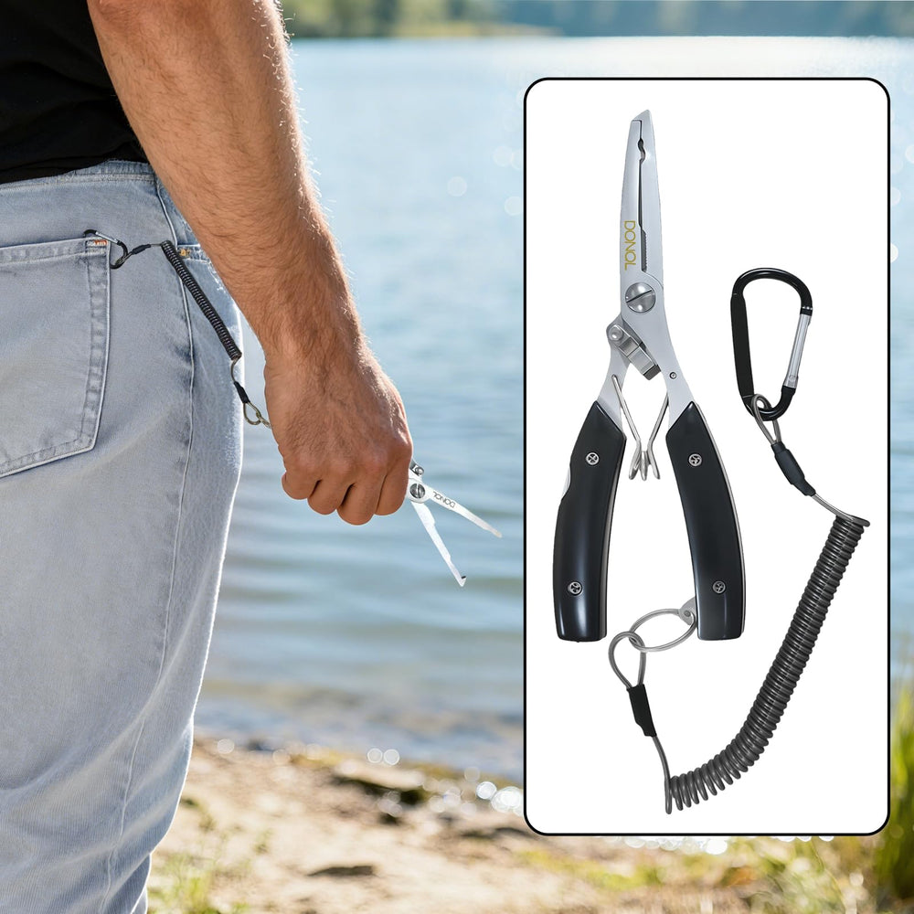 Disgorger hook remover with lanyard and sheath