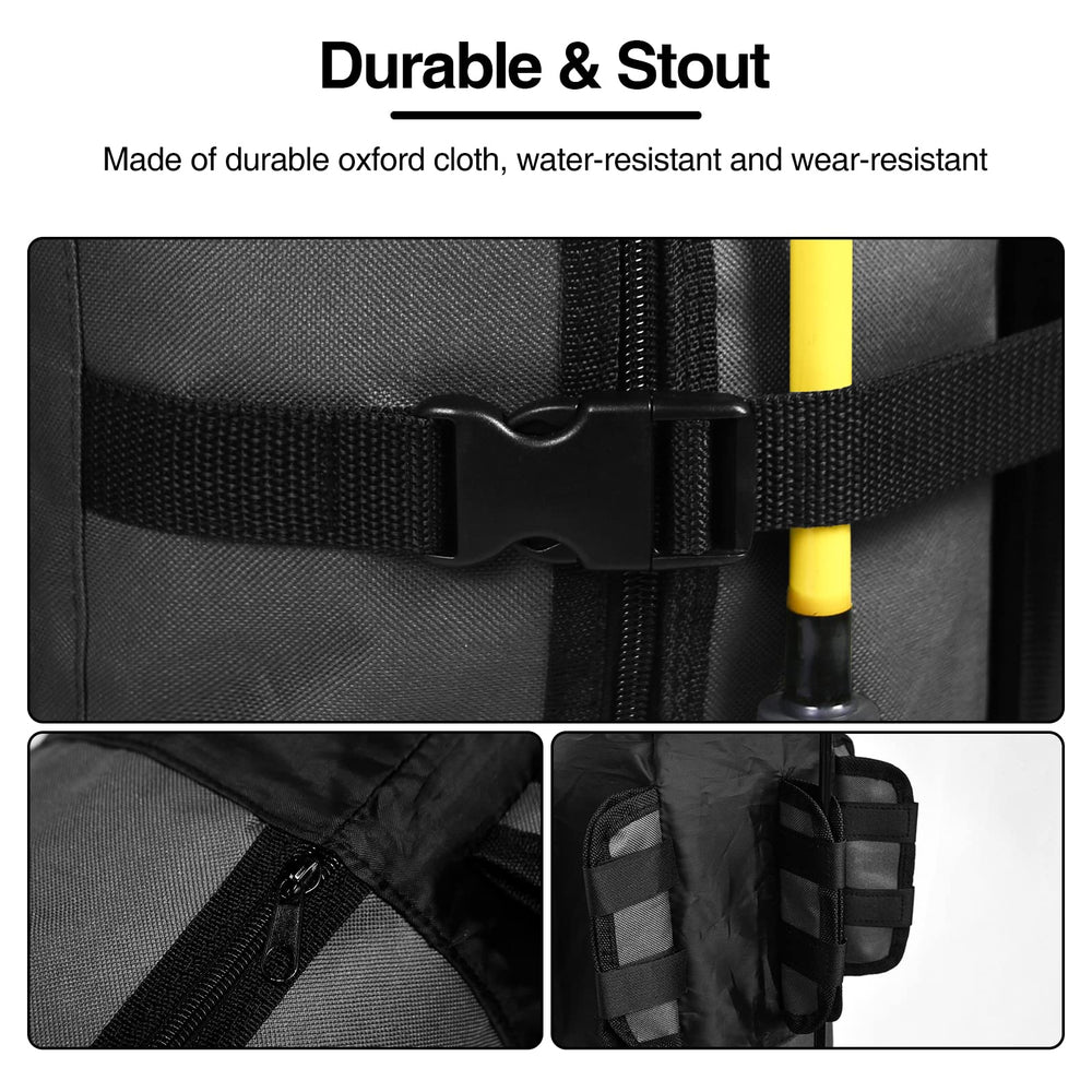 Adjustable strap around center pocket for secure fit