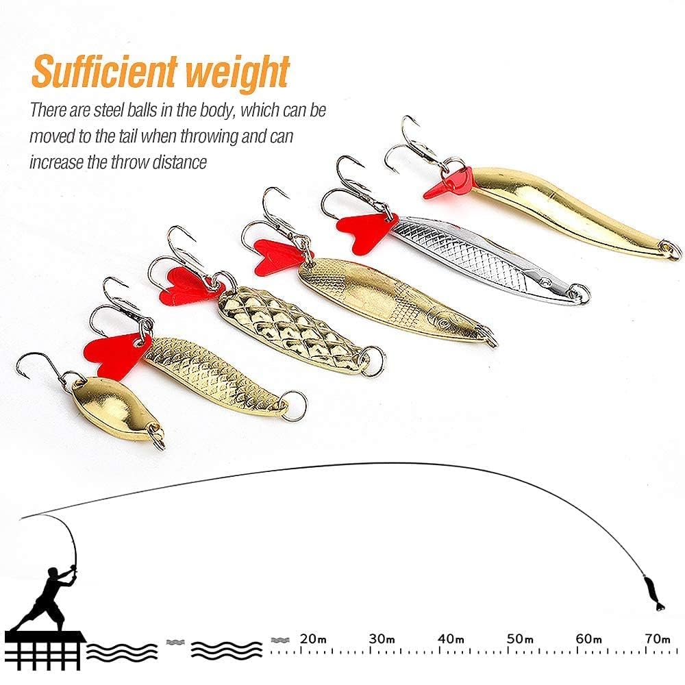 Assorted weights in Set A: 8g, 7g, 5g with gold and silver finishes