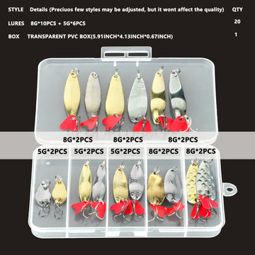 Sharp treble hooks on DONQL spoon lures for better bites