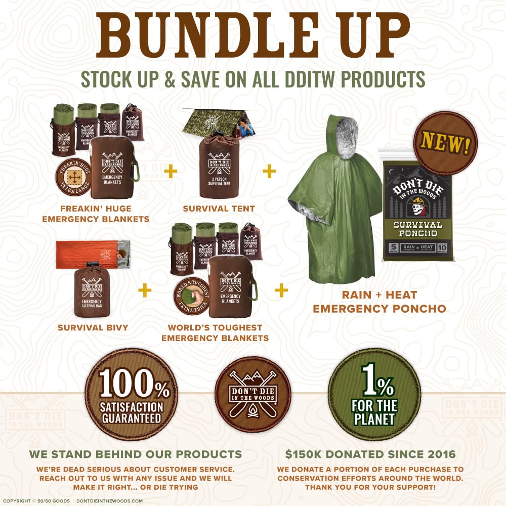 Don't Die In The Woods three-color options provide versatile camouflage and easy kit styling.