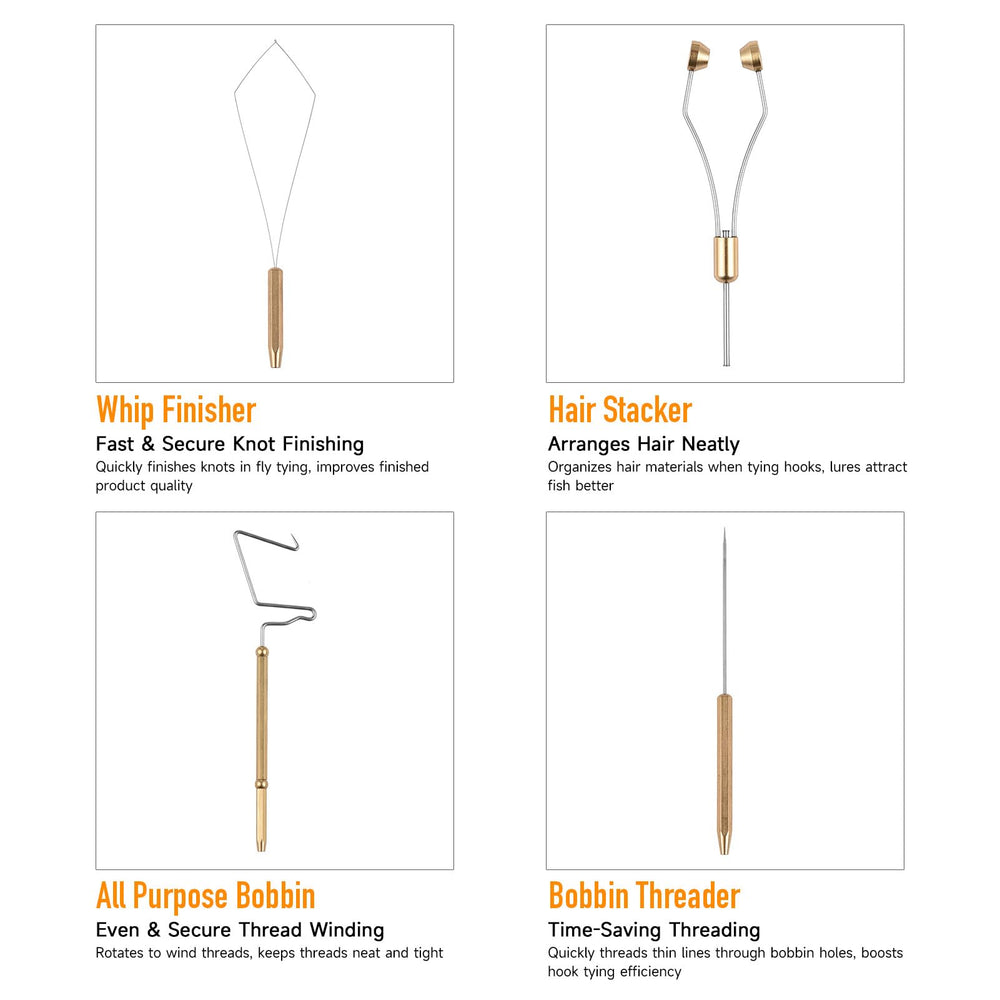 Doorslay bobbin threader aids fast setup by guiding thread through tubes.
