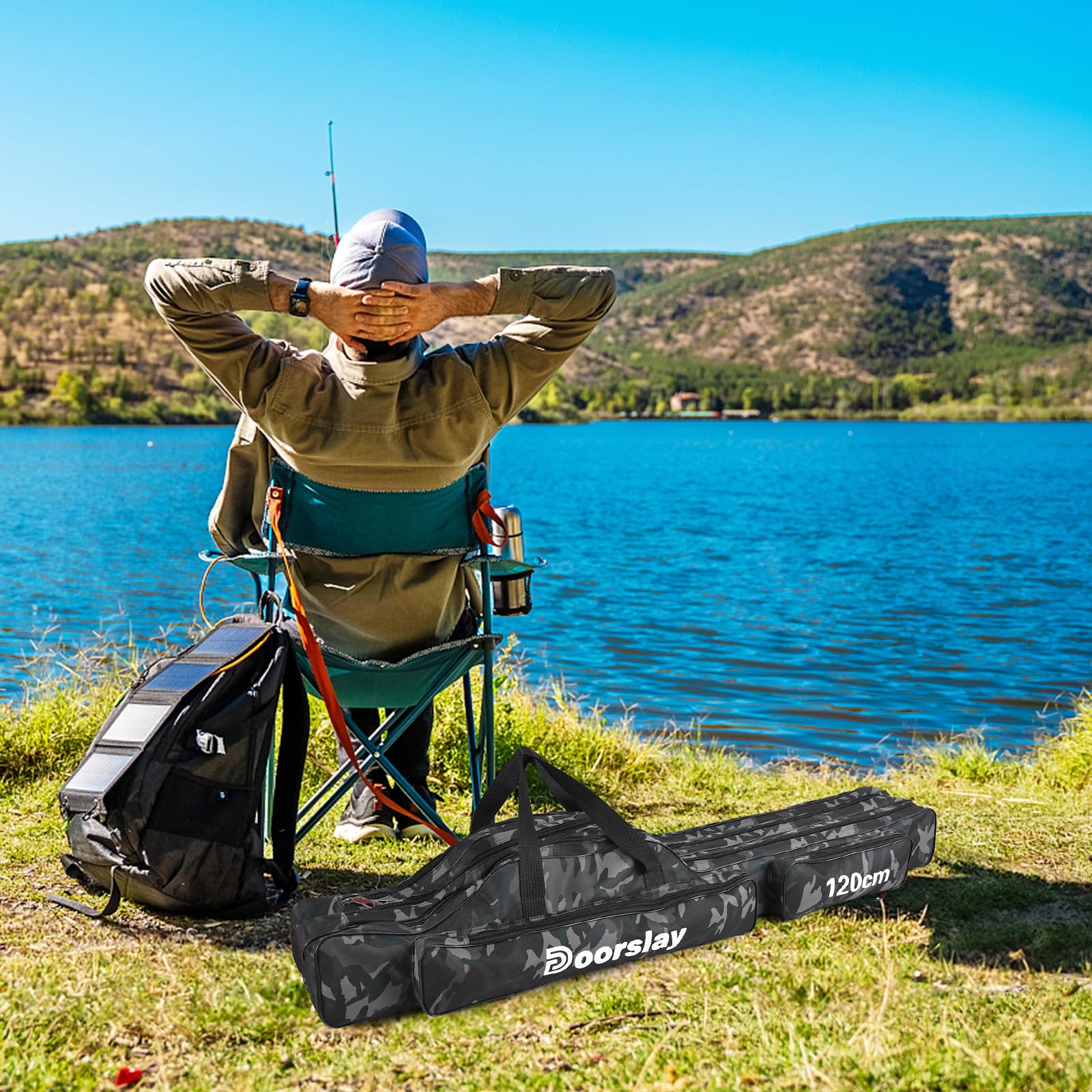 Doorslay camouflage design adds a stylish touch to fishing trips