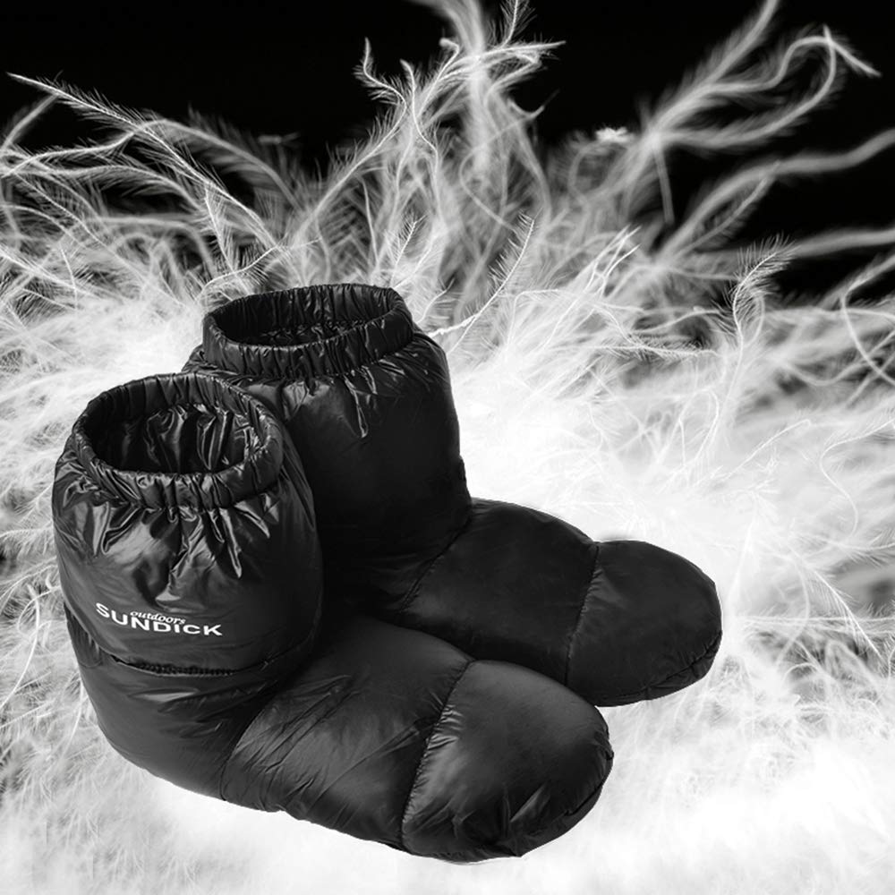Doorslay Down Booties nylon shell provides water-repellent windproof protection
