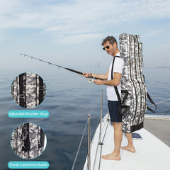 Doorslay fishing bag wide opening and dual zippers for quick access