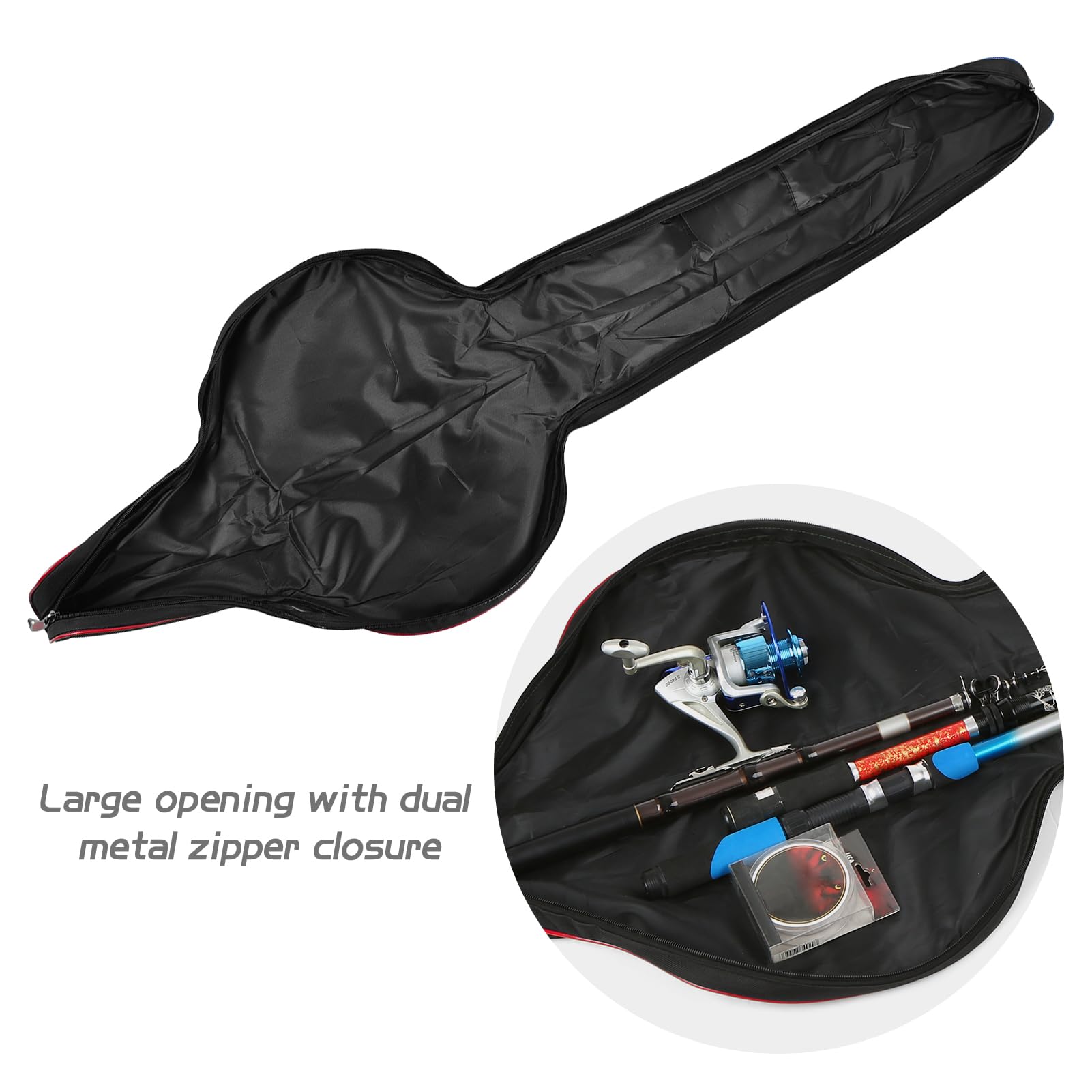 Doorslay 63 inch x 8.3 inch dimensions accommodate two-piece rods and reels