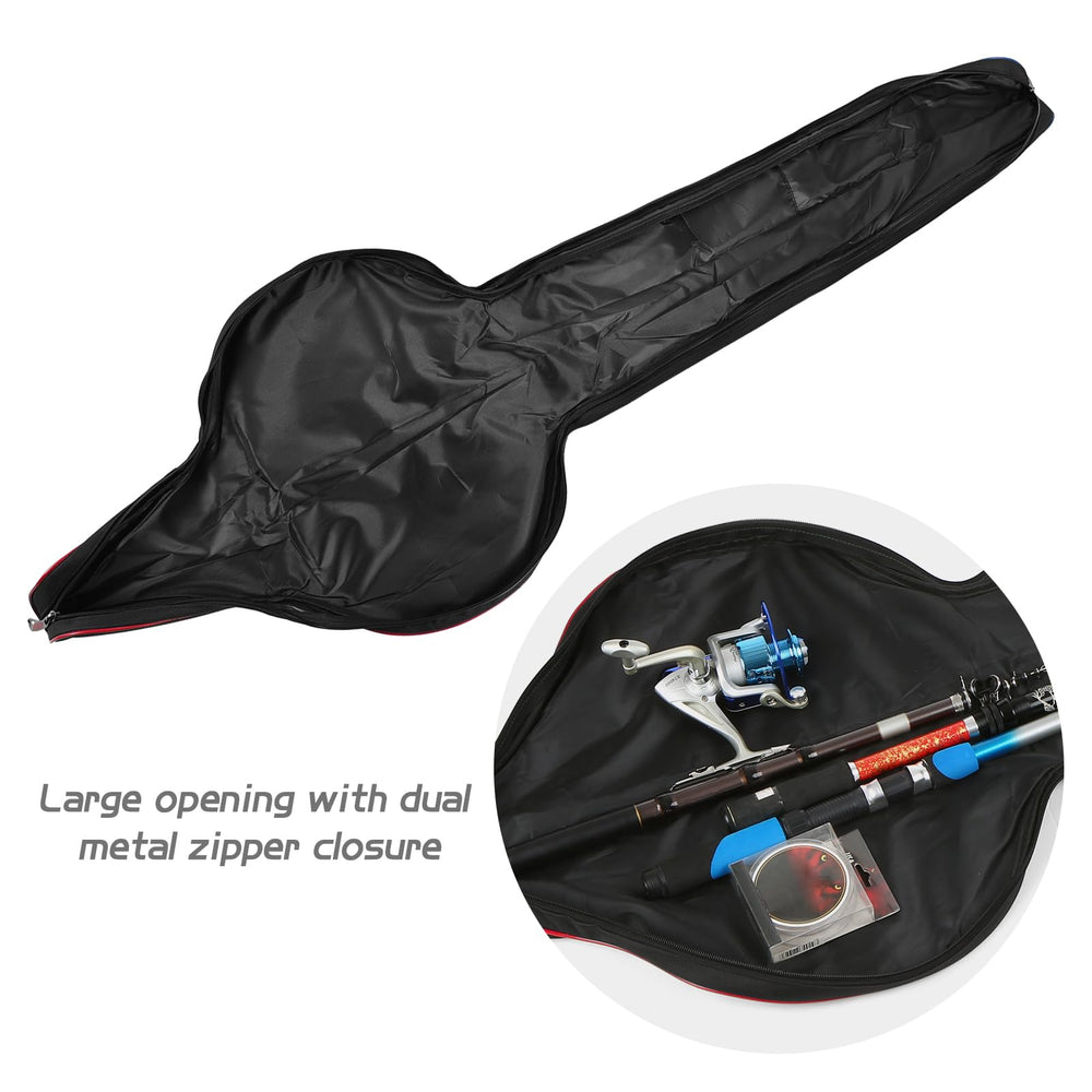 Doorslay 63 inch x 8.3 inch dimensions accommodate two-piece rods and reels