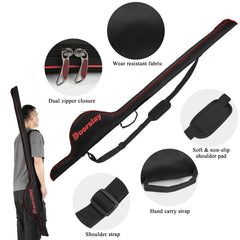 Doorslay bag highlights reinforced edges for durability against wear and tear on trips