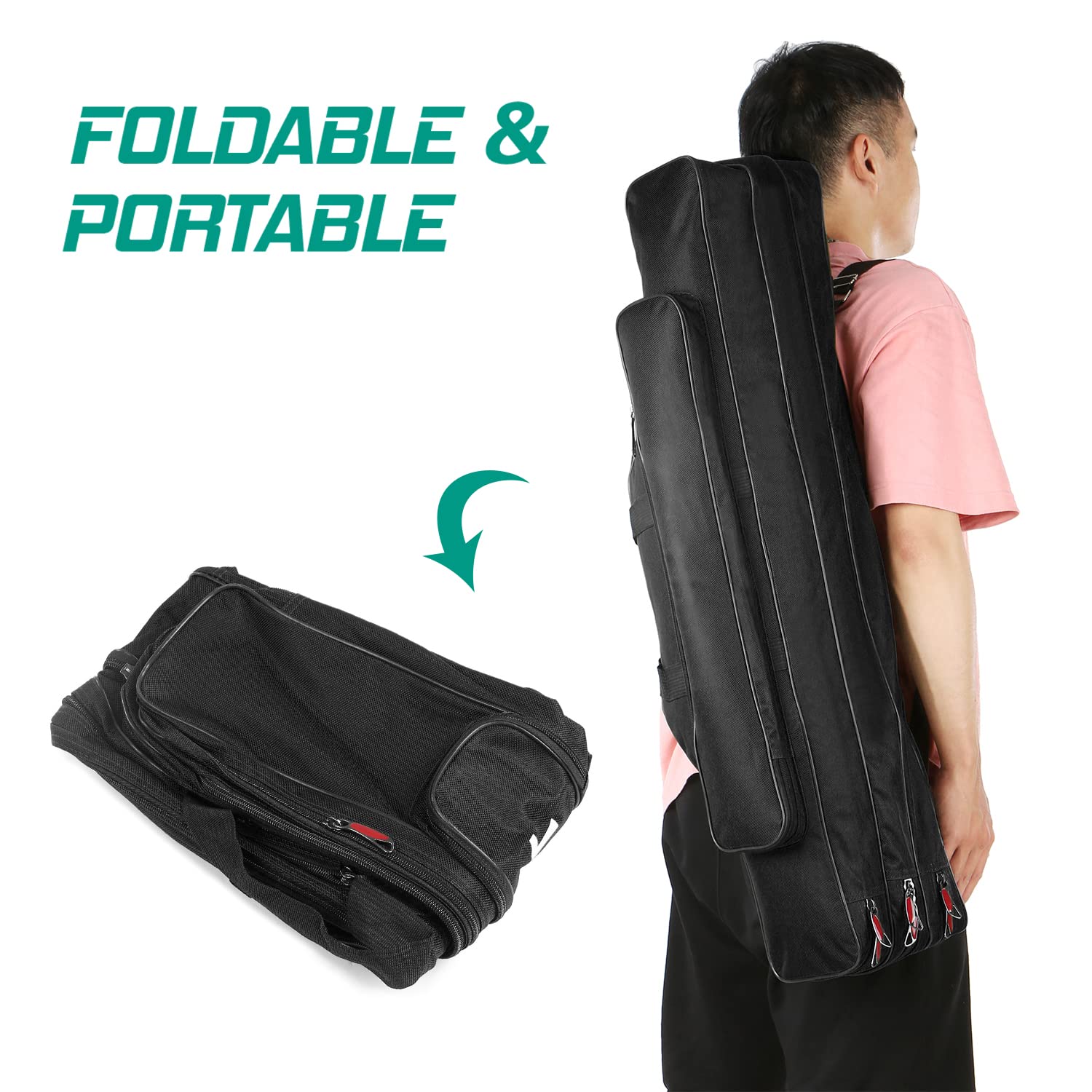 doorslay foldable design allows easy packing and transport on trips