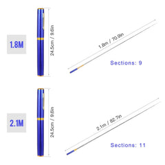 Doorslay pen fishing rod kit 62-inch flexible reach for freshwater trips