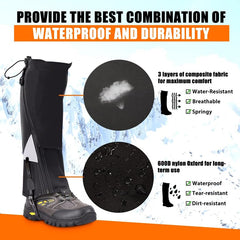 Doorslay Snake Chaps breathable upper gaiters help feet stay cooler on climbs.