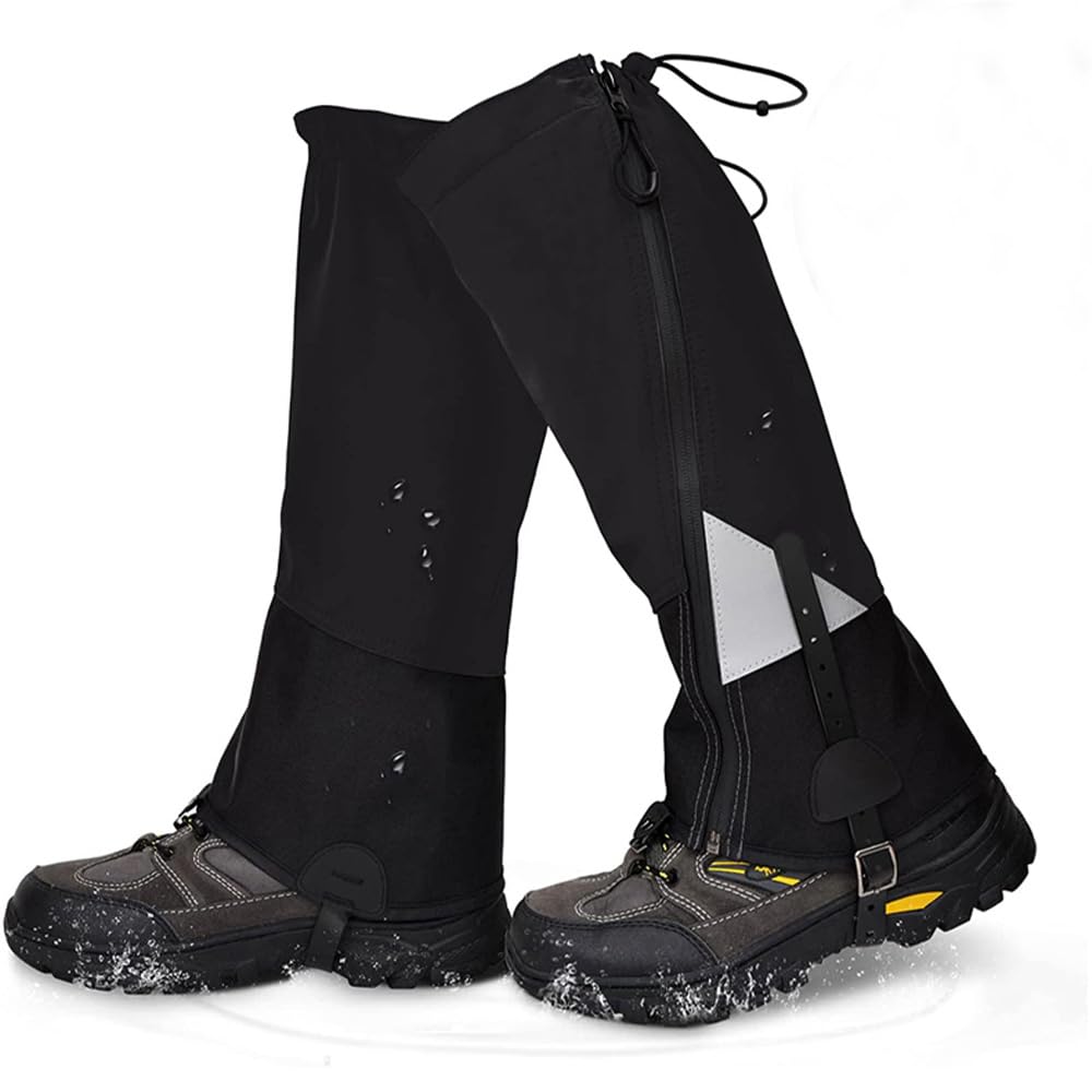 Doorslay Snake Chaps waterproof gaiters shield legs during rugged hiking adventures.