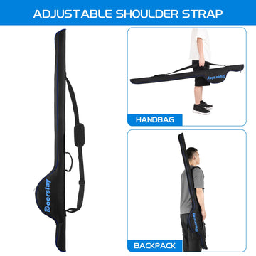 Doorslay sturdy rod and reel compartments help organize gear efficiently.