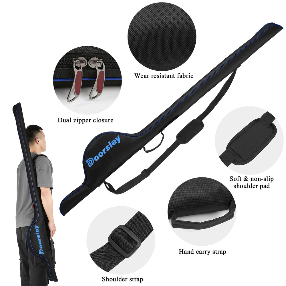 Doorslay waterproof nylon fabric keeps contents dry in damp conditions.