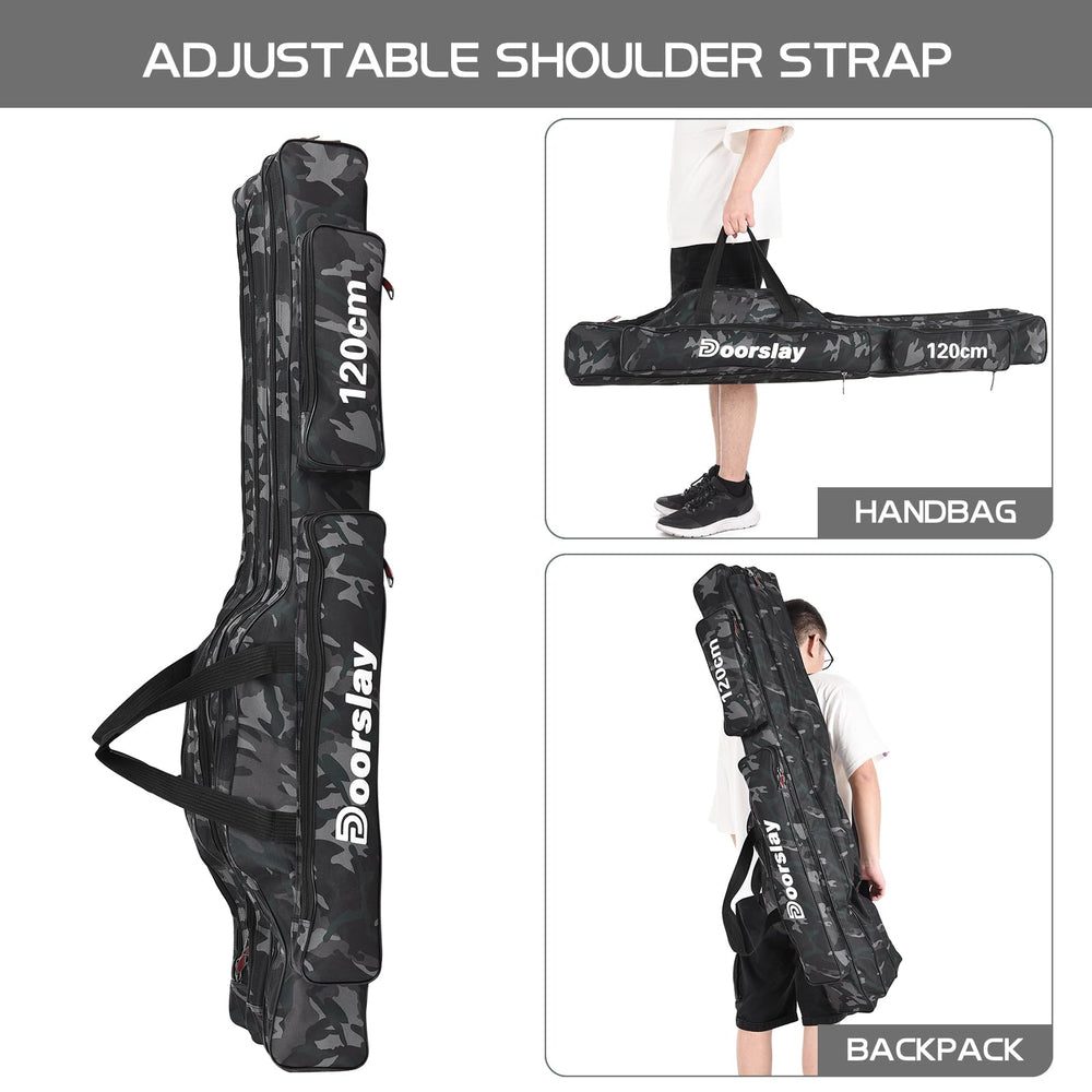 Doorslay waterproof Oxford fabric protects tackle from moisture and splashes