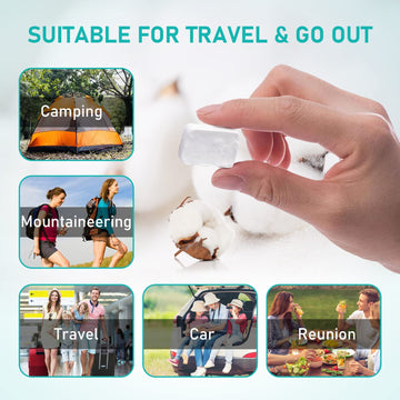 DOPI pocket beach face towel, convenient for travelers and beachgoers.