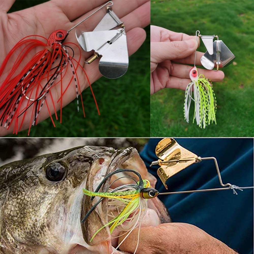 Lifelike swimming action of Dorada buzzbait in water