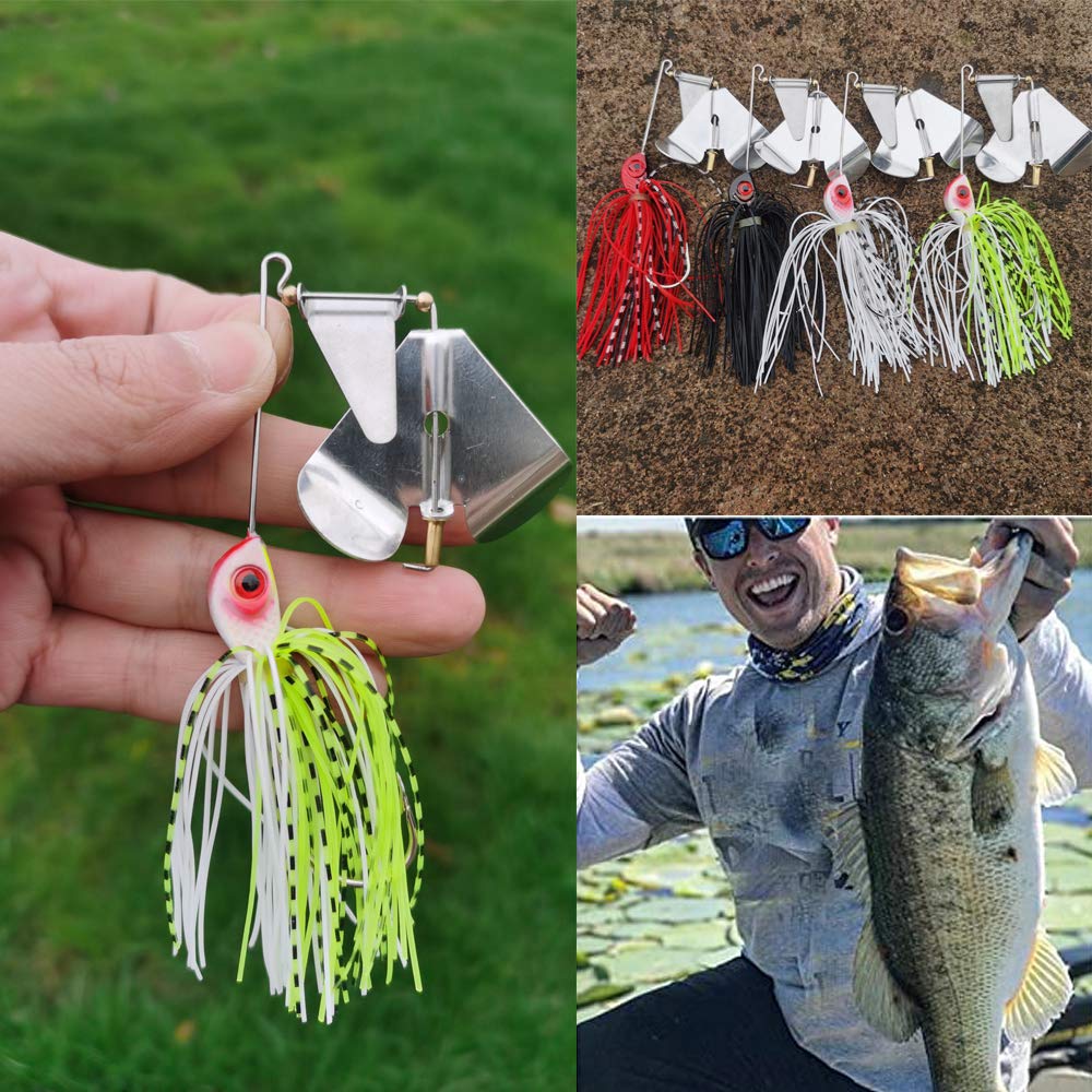 Package of four Dorada buzzbait lures in assorted colors