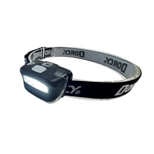 Dorcy 41-2095 headlamp side view highlighting adjustable fit for secure wear