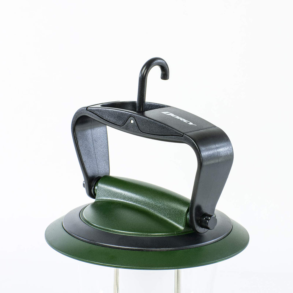 Dorcy lantern featuring water-resistant rugged design for challenging weather.