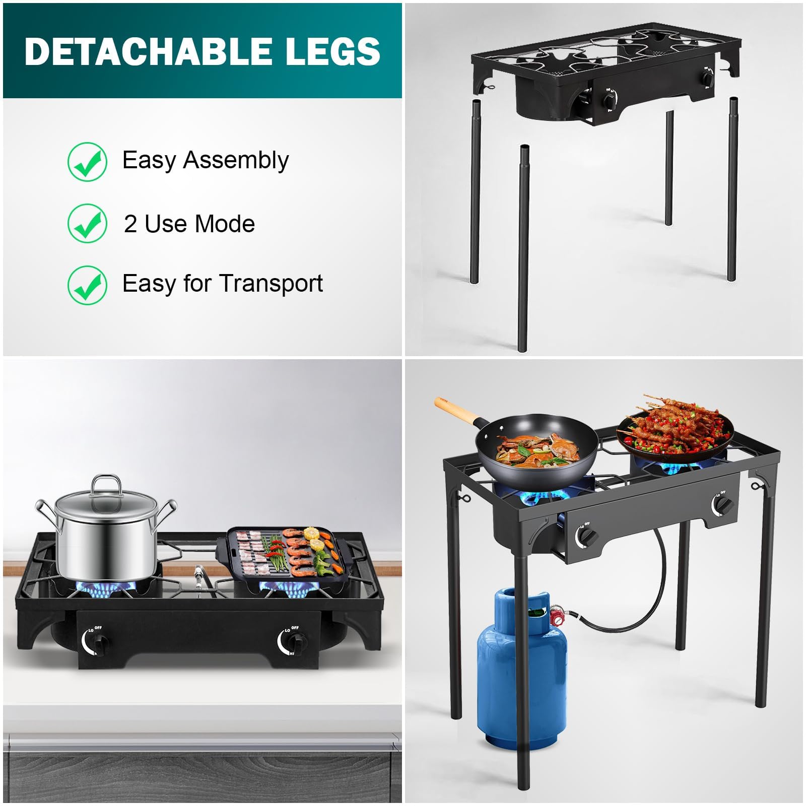 Doredo portable outdoor setup ready for camping or backyard use.