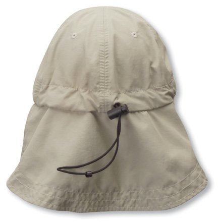 Dorfman Hat Co. Supplex fabric flap fisher cap with sun shield in Fossil – image 2