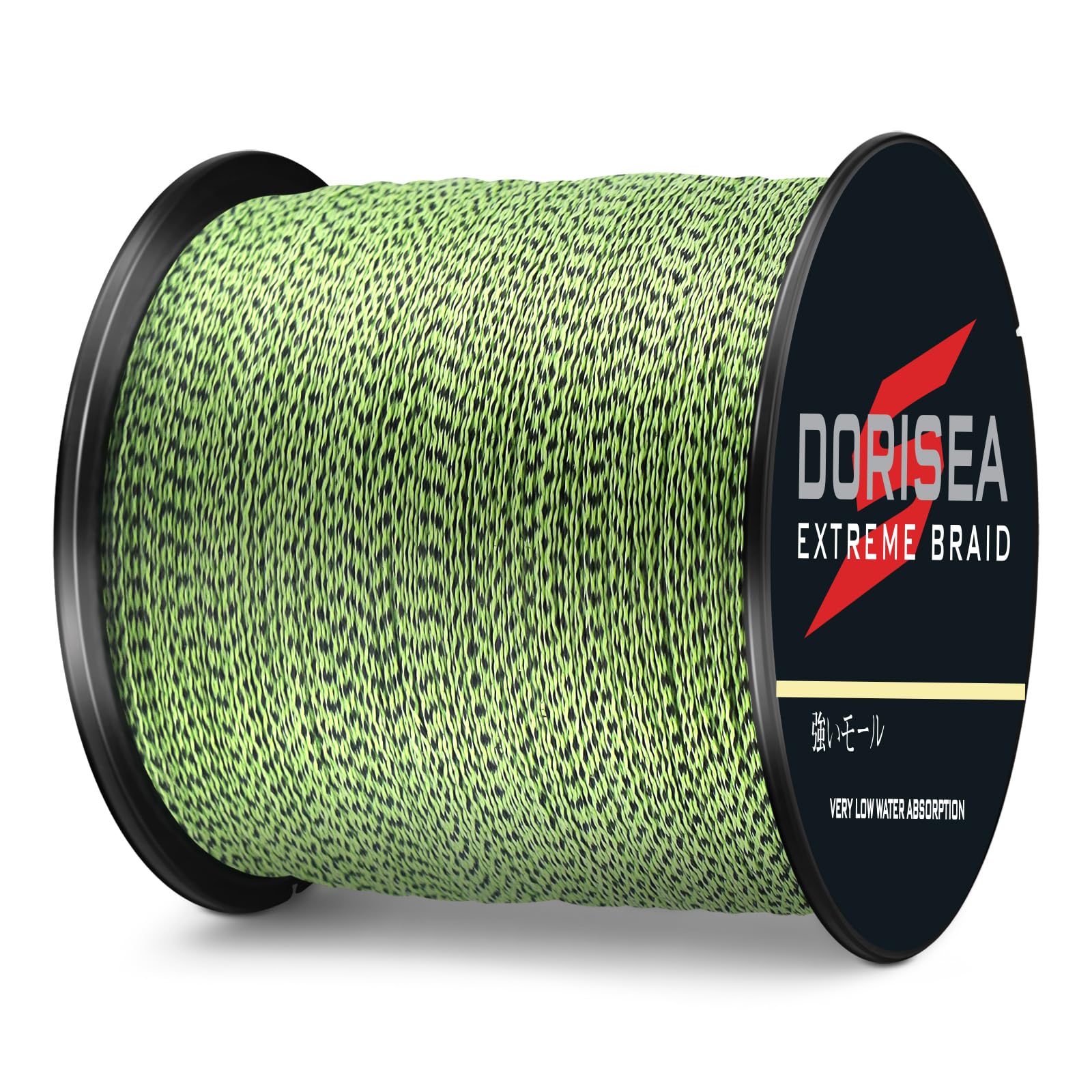 Dorisea Extreme Braid 8-strand weave zoom demonstrates ultra-low stretch and sensitivity