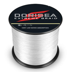 Dorisea Extreme Braid close-up shows HMWPE fibers delivering sensitivity and minimal stretch.