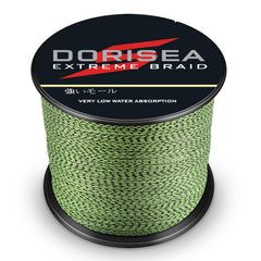 Dorisea Extreme Braid color image shows fluorescent green and black for high visibility