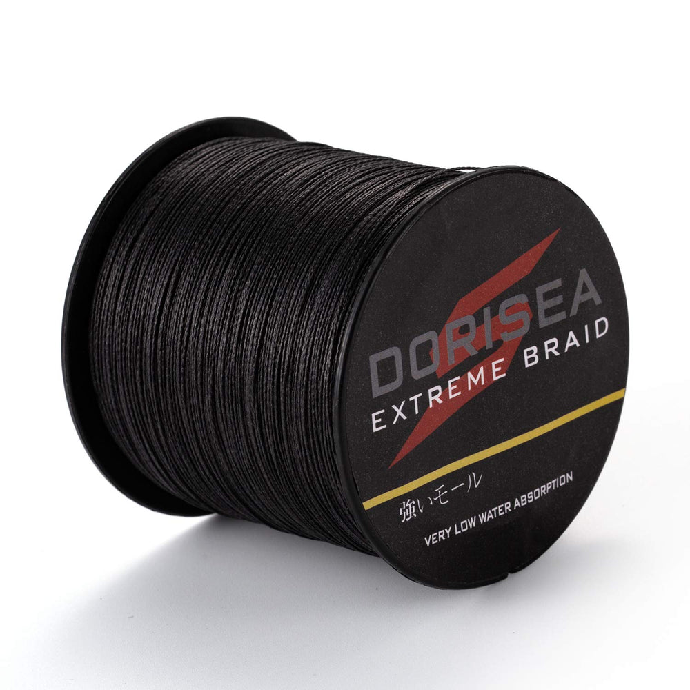 Dorisea Extreme Braid colorproof coating preserves color for stealthy fishing.
