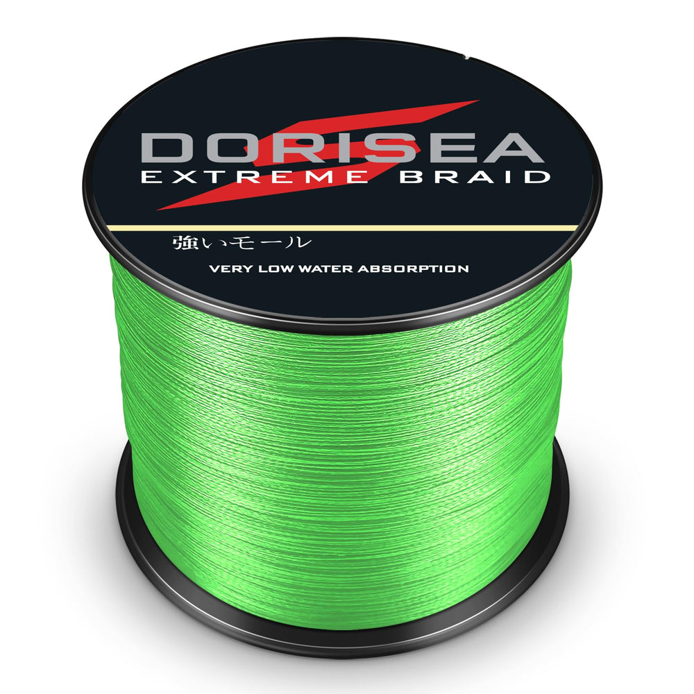 Dorisea Extreme Braid four-strand PP fiber closeup shows ultra-strong construction
