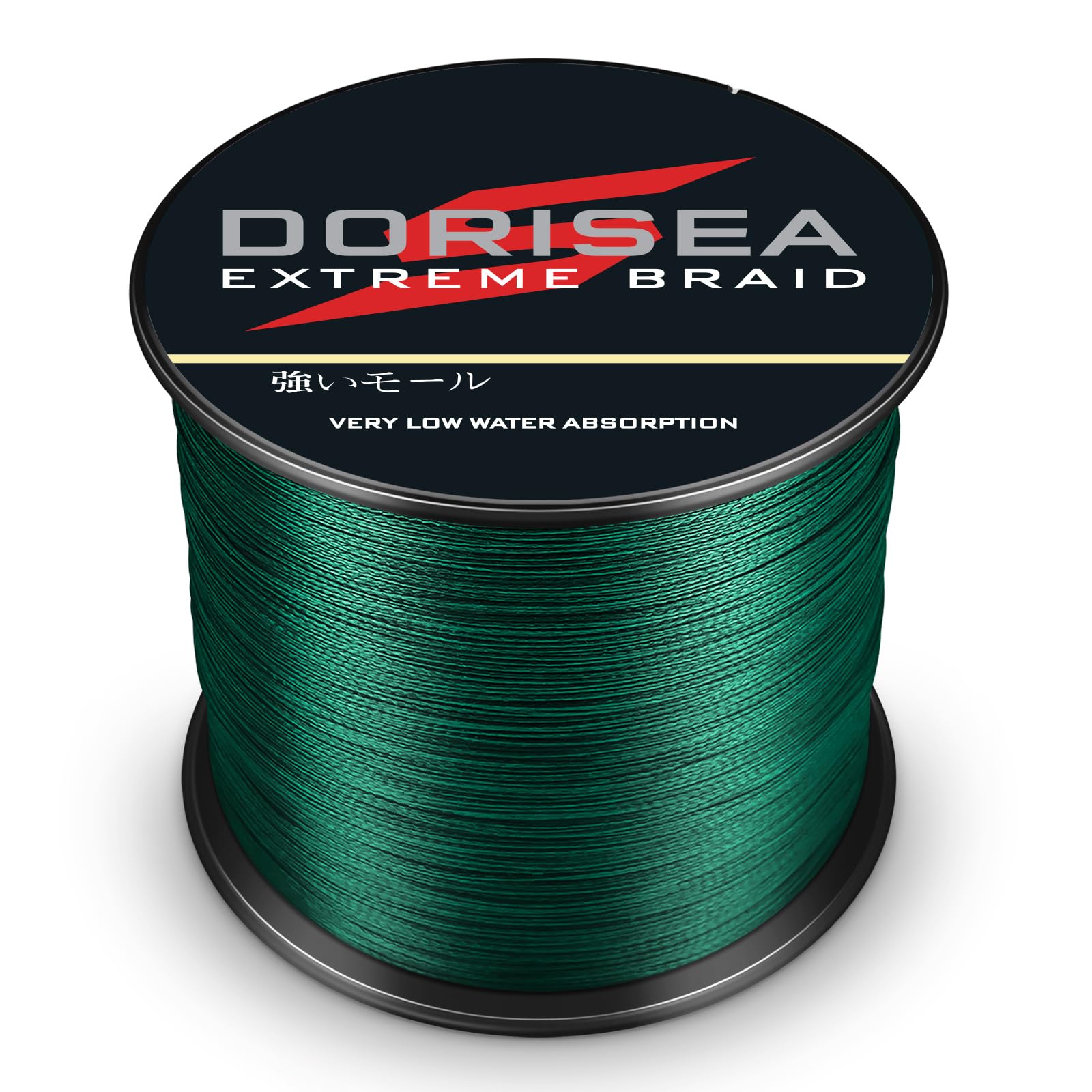 Dorisea Extreme Braid four-strand structure visible for ultra-strong performance.