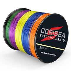 Dorisea Extreme Braid line in various sizes and colors for versatile setups.