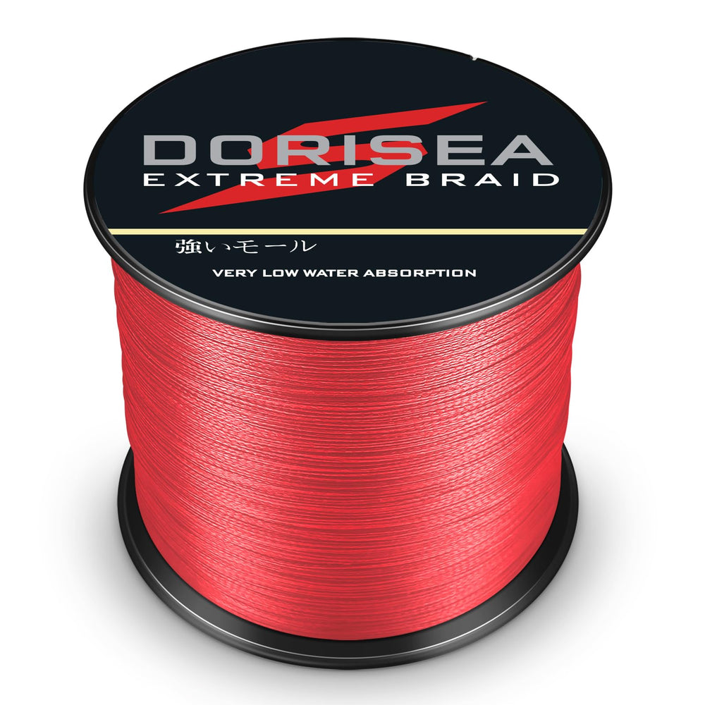 Dorisea Extreme Braid on-spool view showing color protection technology