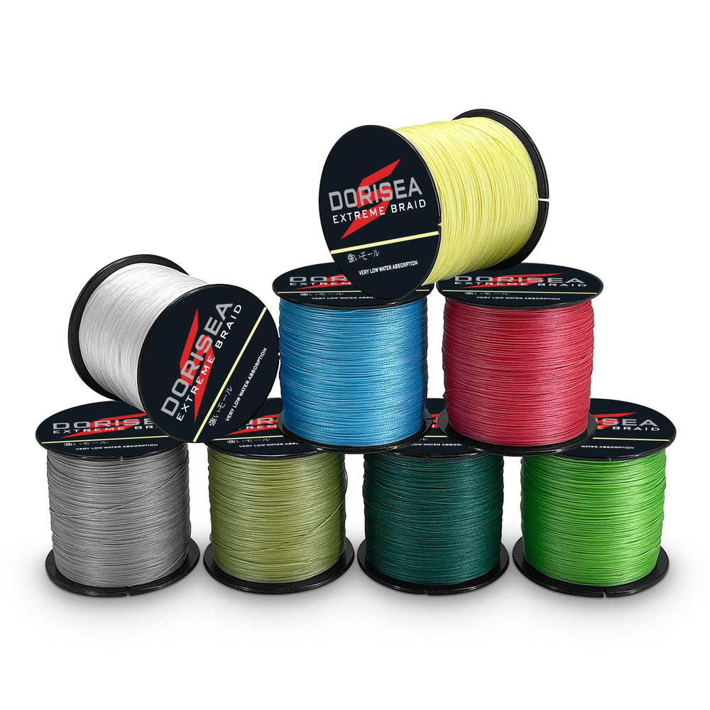 Dorisea Extreme Braid yardage-markings image communicates length options