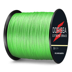Dorisea Extreme Braid zero-stretch closeup emphasizes sensitivity for bites
