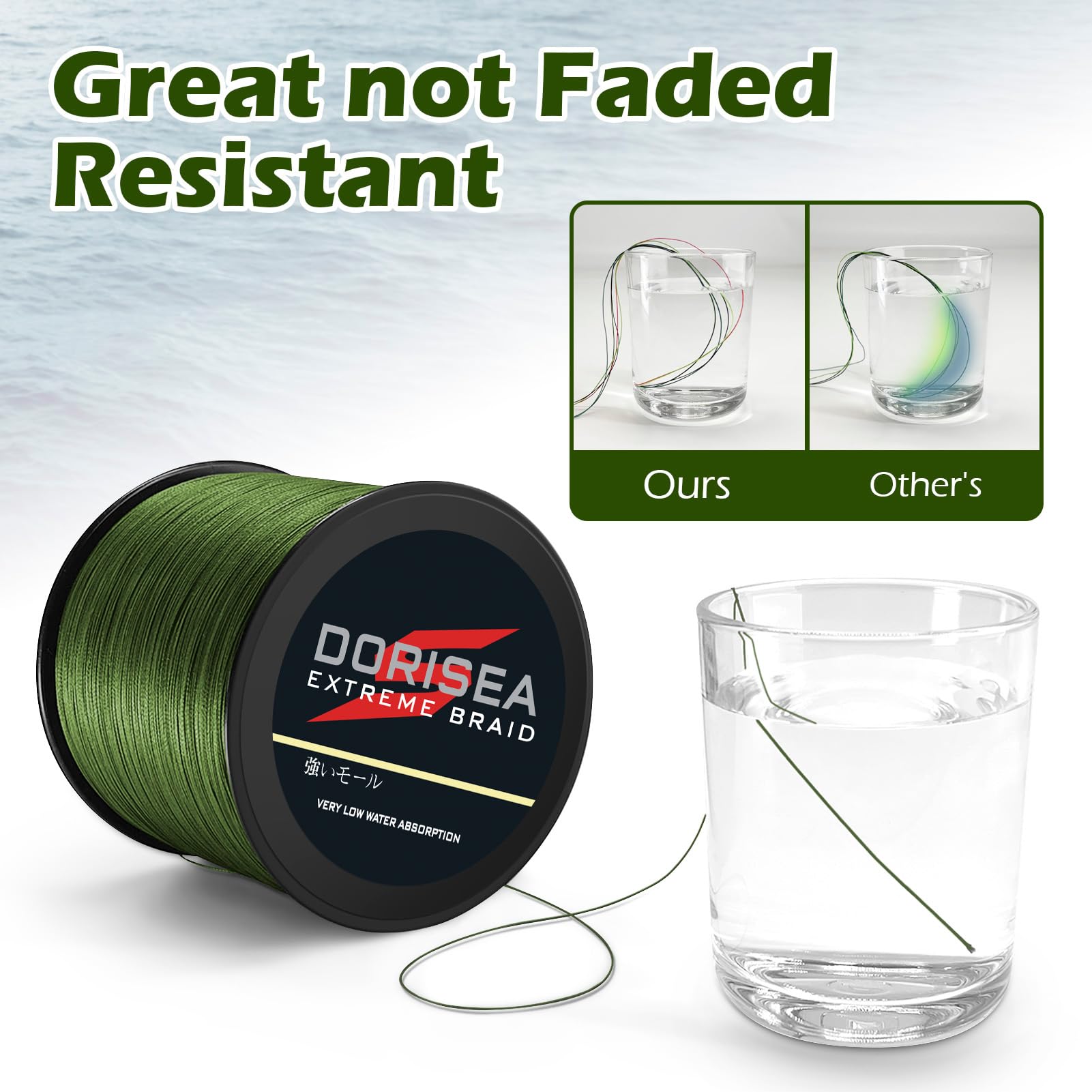 Dorisea Extreme Braid zero-stretch design improves bite detection and casting control