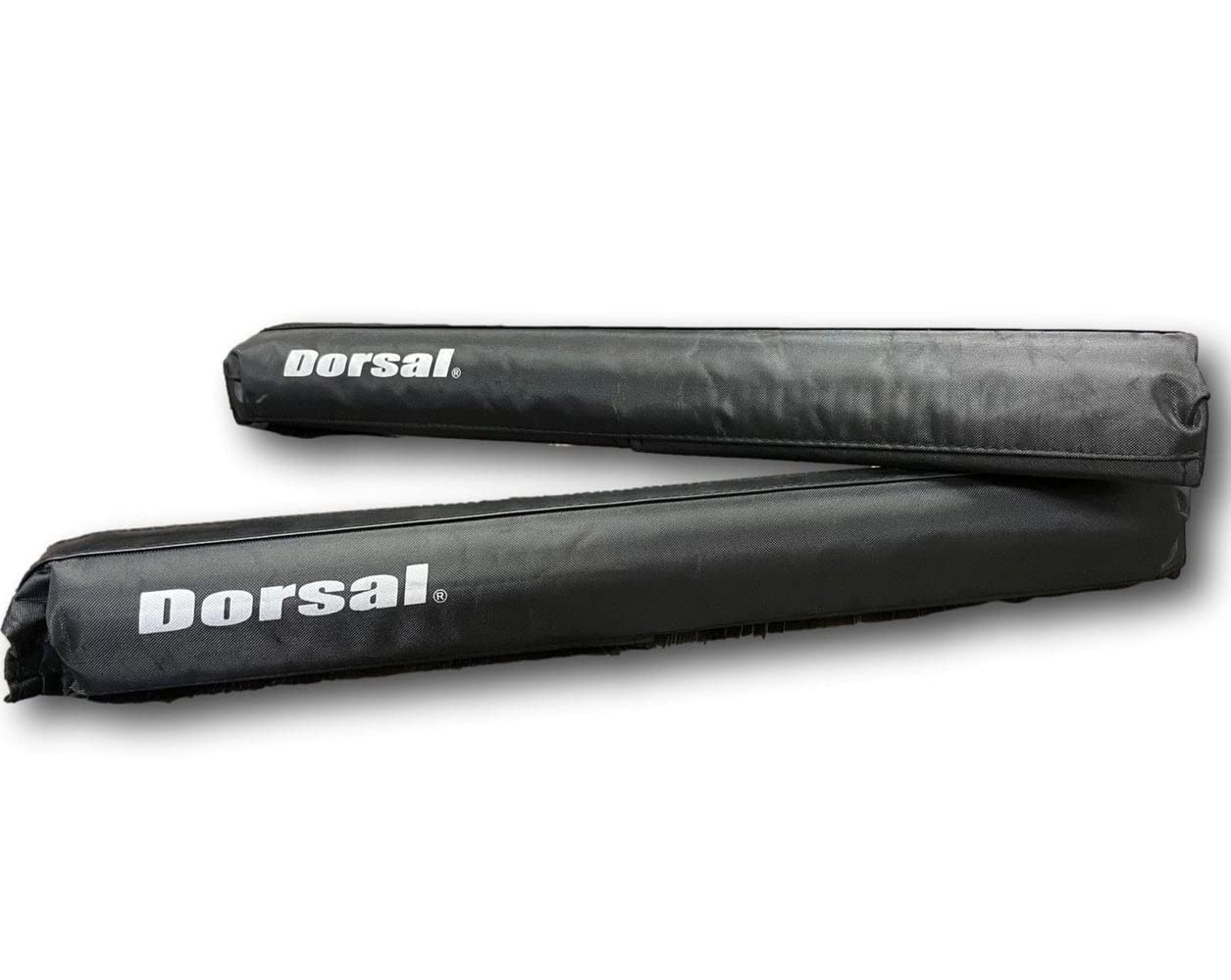 DORSAL round crossbar pads 20inch top view showing secure no-slip grip for surfboards