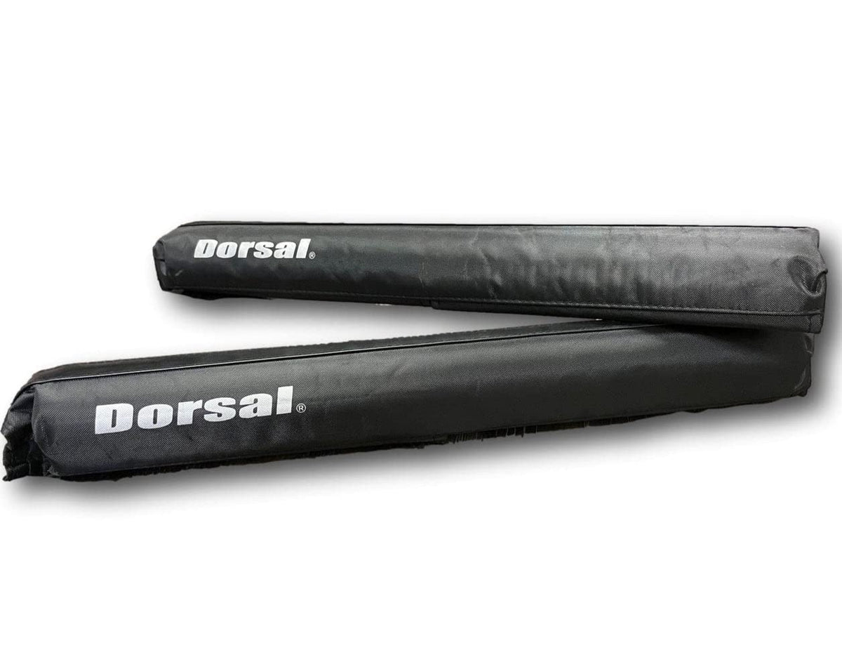 DORSAL round crossbar pads 20inch top view showing secure no-slip grip for surfboards