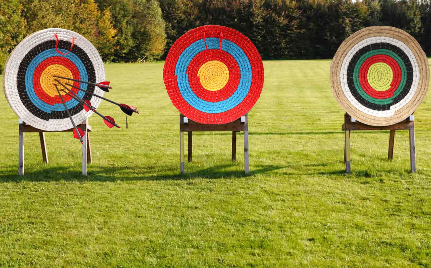 Dostyle archery target side view shows multi layer construction for durability.