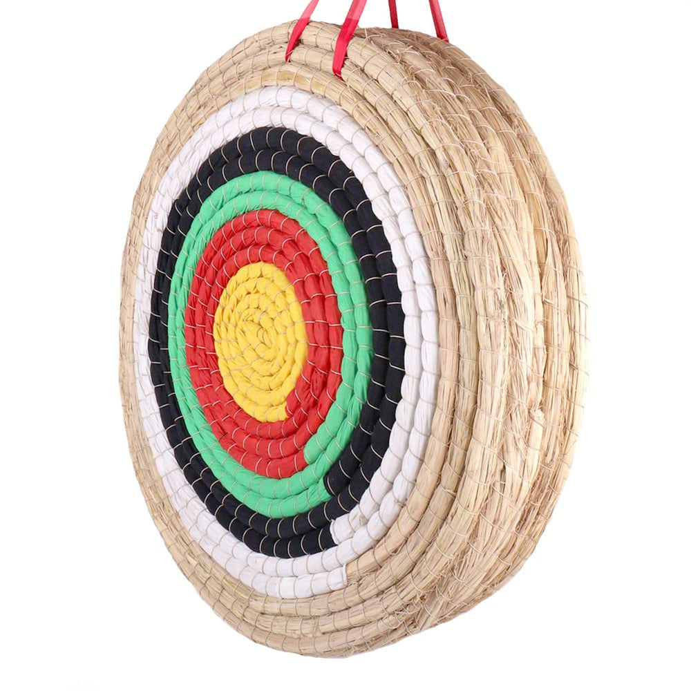 Dostyle traditional straw archery target front view for durable at-home practice.