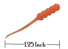 Tail-action example for Double Catch Dancing Waxie JR 1.25 inch orange plastic.