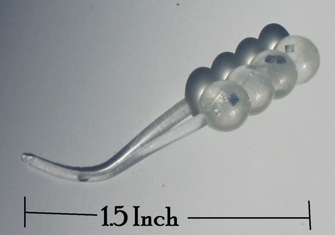 Double Catch Dancing Waxie tail action enhances lure attraction for panfish