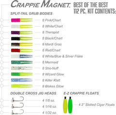 Double Cross Jig Heads included in Leland's Lures Crappie Magnet Best of the Best Kit