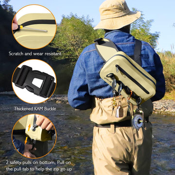 dovesun adjustable waist strap fits 27-62 inches for a customizable, secure fit.