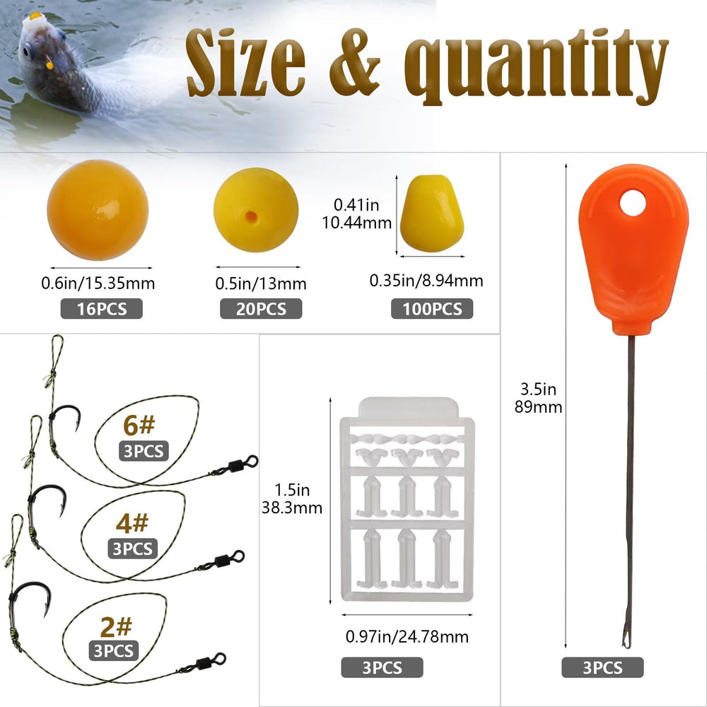 Stringer needle included for bait threading