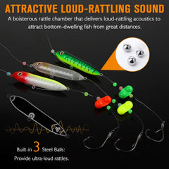 Pre-tied catfish rig ready to use with 6/0 hook